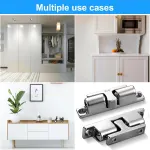 2 Pack Marine Grade 316 Stainless Steel Cabinet Tension Catch 70 mm Double Ball Tension Roller Catch Latch for Ship Hardware, Deck Installation, Cabinet, Closet & Furniture Door