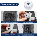 3 Pcs Easy Mop Pedal Broom Spin Replacement One Way Clutch Bearing Bucket Gear Sprockets Repair Compatiable with Oceda/Vilida and Market 90% Spin Mop System, Mop Gears (3 Pcs Bearing Bucket Gears)