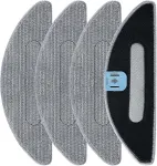 4 Pack Replacement Mop Pad Compatible with iRobot Roomba Combo i5+/ i5/ j5+/ j5 Robot Vacuum and Mop, Washable & Reusable Microiber Cleaning Pads