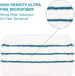 4 PCS Replacement Pads Accessories Compatible with Black+Decker Steam Mop SM1600, SM1610, SM1620, HSM13E1, HSMC1300X, HSMC1321, HSMC1321APB, HSMC1361SGP, BDH1855SM, BDH1760SM, SMP20 Mop Pads