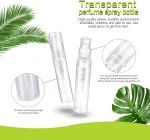 60 Pack 3ml Mini Spray Bottle, Clear Plastic Empty Cute Perume Atomizer Bottle or Cleaning, Travel, Essential Oils, Perume.