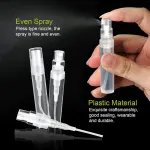 60 Pack 3ml Mini Spray Bottle, Clear Plastic Empty Cute Perume Atomizer Bottle or Cleaning, Travel, Essential Oils, Perume.