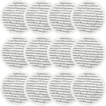 12 Pack Replacement Steam Mop Pads or Shark S8201 S7001 S8001 S7201 S7000AMZ S7000 S7005 S7020 S7001C Steam Mop, Steam & Scrub All-in-One Scrubbing and Sanitizing, Dirt Grip Scrub Washable Pad