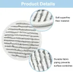 12 Pack Replacement Steam Mop Pads or Shark S8201 S7001 S8001 S7201 S7000AMZ S7000 S7005 S7020 S7001C Steam Mop, Steam & Scrub All-in-One Scrubbing and Sanitizing, Dirt Grip Scrub Washable Pad