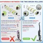 3 Pack Multi-Surace Pet Brush Rolls 2788 and 3 Pack Vacuum ilters 1866 or Bissell CrossWave Max 2554 2590 2593 2596 or HydroSteam 35151 3515 35152 3513 3518 Vacuums, Part 1618641 & 1608684