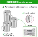 [10oz + 10oz + 14oz] Stainless Steel Dredge Shaker Bundle – by