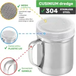 [2-pack] 10 Oz + [2-pack] 14 Oz ine Mesh Shakers With Handle and Lids