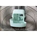 No-Drill Hanging Cooling Fan with Ice Compartment – Household Portable Cooler-blue