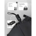 12 Ribs Semi Automatic Foldable Sun Umbrella Large Wind Resistant Portable Travel Umbrella