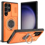 2-in-1 Magnetic Sliding Lens Case for Samsung S23Ultra – Orange