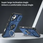 2-in-1 Magnetic Sliding Lens Case, Blue for iPhone 16