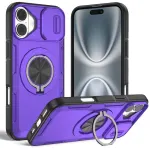 2-in-1 Magnetic Sliding Lens Case for iPhone 16 Plus – Purple