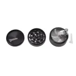 4 Layers Hand Crank Spices Grinder Zinc Alloy 60mm Manual Spice Grinder with Filter