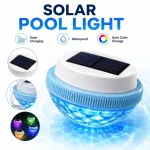 Solar Floating Pool Lights with Multicolor Glow, Two Shape Options (Peach & Diamond), Automatic Day Charging Night Illumination, Waterproof Durable Design for Pools, Bathtubs, Fountains, Aquariums, and Spa Decorative Ambiance – 2PCS (Diamond Light Effect)
