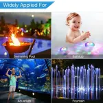 Solar Floating Pool Lights with Multicolor Glow, Two Shape Options (Peach & Diamond), Automatic Day Charging Night Illumination, Waterproof Durable Design for Pools, Bathtubs, Fountains, Aquariums, and Spa Decorative Ambiance – 2PCS (Diamond Light Effect)