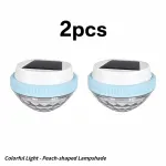 Solar Floating Pool Lights with Multicolor Glow, Two Shape Options (Peach & Diamond), Automatic Day Charging Night Illumination, Waterproof Durable Design for Pools, Bathtubs, Fountains, Aquariums, and Spa Decorative Ambiance – 2PCS (Diamond Light Effect)