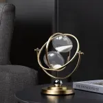 White Black Rotating Hourglass Clock Home Decor Time-Keeping Device High-Quality Materials