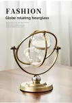 White Black Rotating Hourglass Clock Home Decor Time-Keeping Device High-Quality Materials
