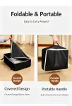 Portable Foldable Cat Litter Box for Travel,large – Grey