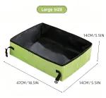 Portable Foldable Cat Litter Box for Travel,large – Grey