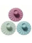 3 Pieces Sunflower Silicone Cup Lids Multi Functional Lid Set For Tea And Coffee Cups