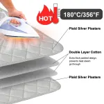 18×33″ Foldable Ironing Blanket,Magnetic Ironing Mat Heat Resistant Laundry Pad