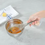 12″ Baking Whisk,Stainless Steel Wire Whisk Ideal For Beating Eggs,Blending Sauces,Mixing Batter