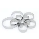 10Pcs Petals Shaped Sugar Mold Set Stainless Steel for Cake and Cookie Design