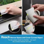 100 PCS Magic Sponge Eraser Sheets,Convex Point Melamine Sheets,Disposable Portable Magic Cleaning Eraser Thin Wipes