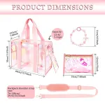 Beach Tote Bag for Women Large Zipper Beach Pool Swim Bag with Phone Pouch Beach Tote Bag Adjustable Strap Packable Foldable