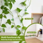 20Pcs Plant Wall Clips Stable Fixing Drill Free Installation Wall Vine Fixing Holder for Kitchen Bedroom Living Room Office