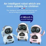 939A Pocket Robot Talking Interactive Dialogue Voice Recognition Record Singing Dancing Telling Story Mini Robot Toy