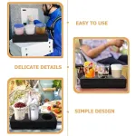 3-Piece Multi-Hole Cup Holder Set with EPE Foam, Spill-Resistant Drink Holder for Takeout and Travel