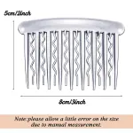24 Tortoise Side Combs Plastic Teeth Hair Comb for Fine Hair Thin Hair Accessories