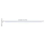 50Pcs White Hanging File Divider Rails Metal Frame for Office Use