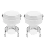 2-Pack Reusable Stainless Steel Wine Bottle Stoppers with Elegant White Finish for Sealing and Decorative Use