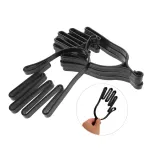 4Pcs Durable Golf Gloves Stretcher Black Plastic For Easy Storage Use