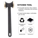 Kitchen Meat Tenderizer Hammer Mallet, Dual Sided Aluminium Alloy