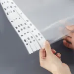 50 Pcs A4 Clear Document Bag, Waterproof Plastic Envelopes Binder Pocket with 11 Holes, Paper Holder File Folder, Clear Plastic Folder