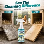 Chicken Coop Cleaner Spray – Chicken And Coop Poultry Spray ,Eliminate Residues on Chicken Coop, Brooder, Nest Boxes, Hen Houses & More