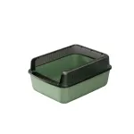 Semi Enclosed Top Entry Cat Litter Box 16.14In High Sides Odor Control Double Layer Detachable Large Interior Space for Multiple Cats Indoor Pet Litter Box Supplies Home Decor
