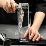 6.89×5.71 Inch Silicone Ice Mold, Large Slow Melting Ice Cubes, BPA Free Tray without Lid for Drinks(BlackA)