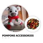 2000Pcs Small  for Crafts Assorted Colors Durable Soft Yarn Balls