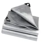 Durable Tarp, Plated Silver, Water-Resistant and Sunproof for Outdoor Activities
