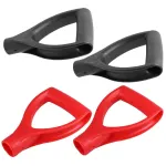 4Pcs Replacement Plastic Shovel Handles with D Shaped Grip for Digging and Raking Tools