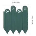 5Pcs Landscape Edging Border Green Garden Borders Decorative Flat Panel