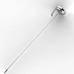 15″ Long Stem Deep Fry Thermometer with Clamp,Instant Read 2″ Dial Meat BBQ Thermometer for Deep Fry,Grill,Turkey,Candy,Coffee etc