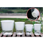 Water Absorption Planter Pot Transparent Resin for Safe Planting
