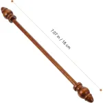 2pcs Wooden Hanging Rod Poster Frame Brown for Canvas Prints and Wall Display