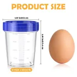 [10 Pack] 4oz Salad Dressing Container to Go – Small Containers with Lids Leakproof Condiment Containers with Screw Lids Reusable Stackable Plastic Dip Sauce Containers
